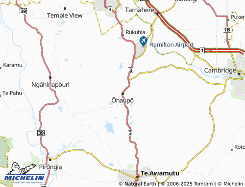 MICHELIN Ōhaupō map - ViaMichelin