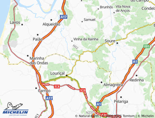 Mapa MICHELIN Feixe - ViaMichelin