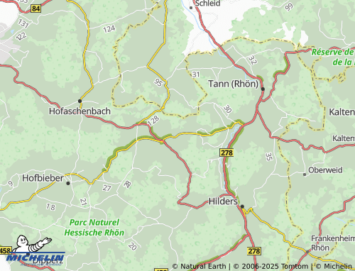 MICHELIN Obernüst map - ViaMichelin