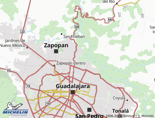 Mappa MICHELIN Lomas del Refugio - ViaMichelin