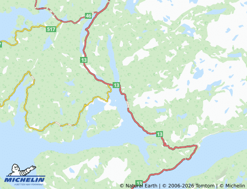 Mapa MICHELIN Hålandsosen - ViaMichelin
