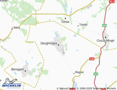 MICHELIN Dezghingea map - ViaMichelin