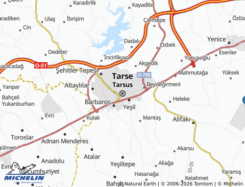 Mappa MICHELIN Tarso - ViaMichelin