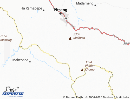 MICHELIN Ha Letseka map - ViaMichelin