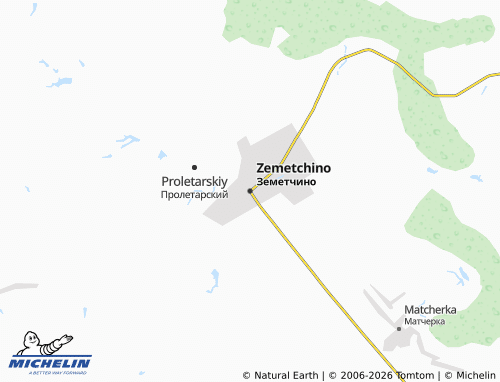 MICHELIN-Landkarte Zemetchino - ViaMichelin