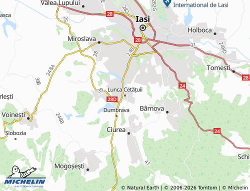 Mappa MICHELIN Lunca Cetățuii - ViaMichelin