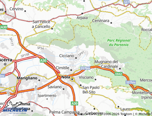 MICHELIN-Landkarte Cicciano - ViaMichelin