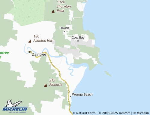 MICHELIN Kimberley map - ViaMichelin