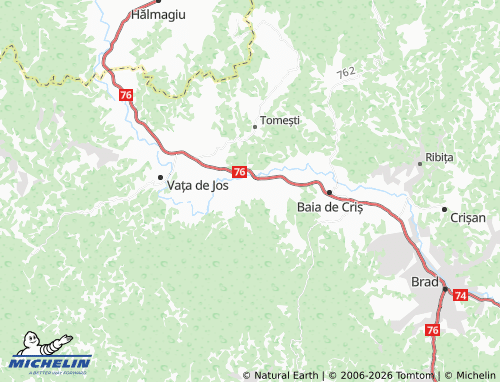 Mappa MICHELIN Cărăstău - ViaMichelin