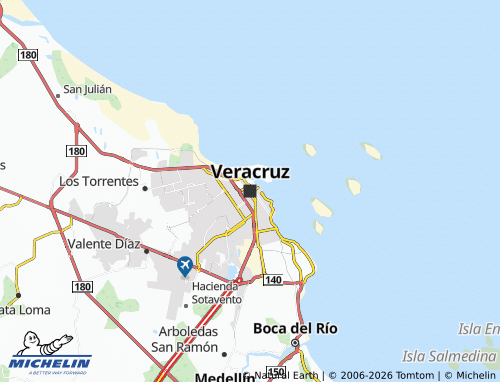 Kaart MICHELIN Veracruz - ViaMichelin