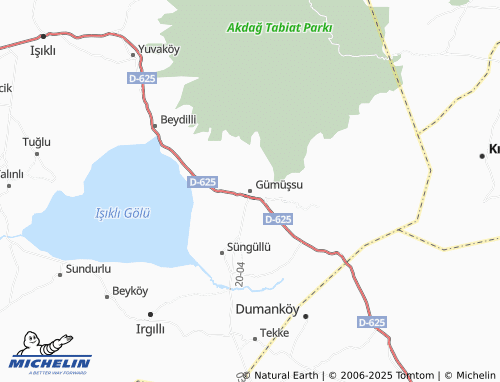 MICHELIN Gümüşsu map - ViaMichelin