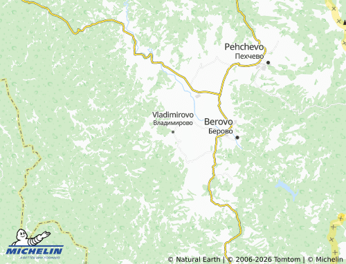 Mapa MICHELIN Vladimirovo - ViaMichelin