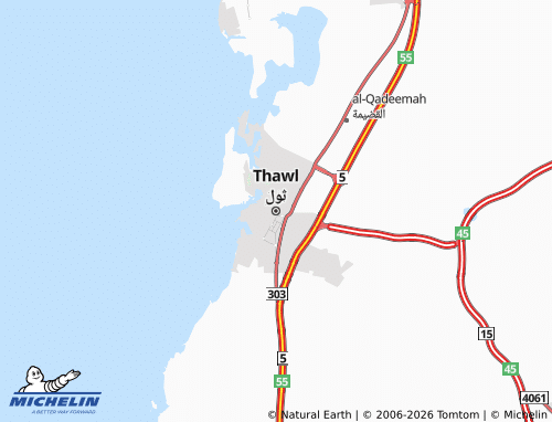 MICHELIN-Landkarte Thawl - ViaMichelin