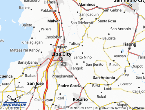 MICHELIN Munting Pulo map - ViaMichelin