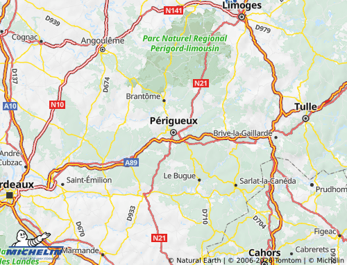 Mappa MICHELIN Dordogna - ViaMichelin