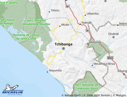 Mapa MICHELIN Nyanga - ViaMichelin