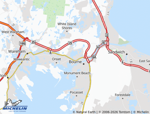 Kaart MICHELIN Buzzards Bay - ViaMichelin