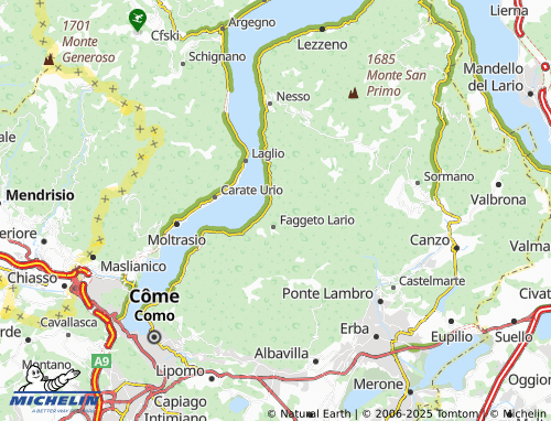 MICHELIN Palanzo map - ViaMichelin