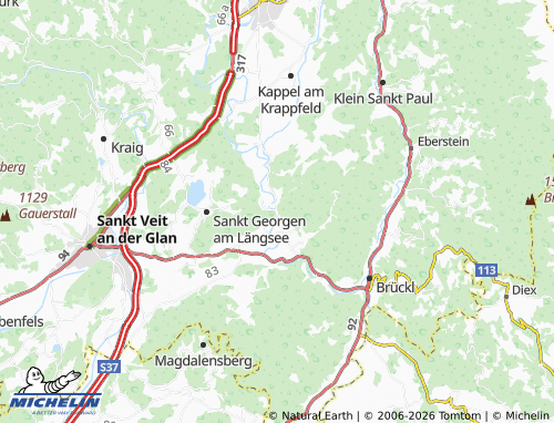 MICHELIN Pölling map - ViaMichelin