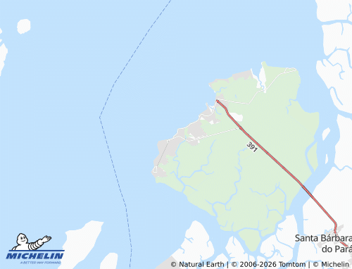 MICHELIN Porto Arthur map - ViaMichelin