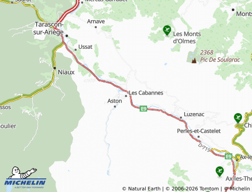 MICHELIN Les Cabannes map - ViaMichelin