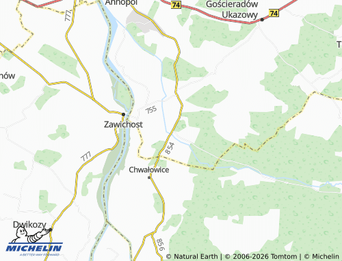 Carte MICHELIN Borów - ViaMichelin