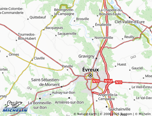Mappa MICHELIN Aviron - ViaMichelin