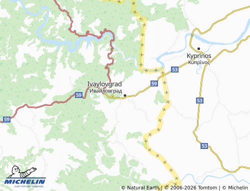 Mapa MICHELIN Ivaylovgrad - ViaMichelin