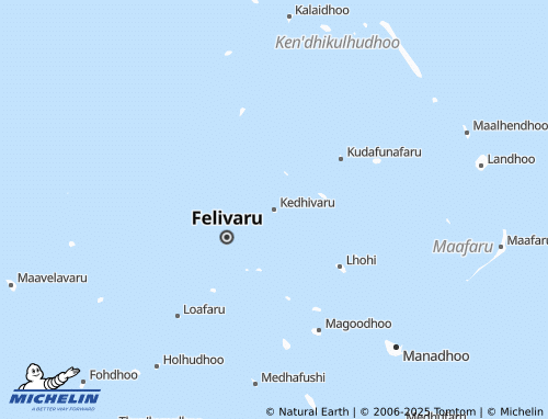 MICHELIN Kedhivaru map - ViaMichelin
