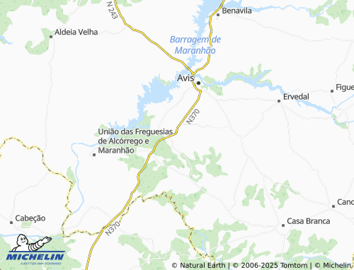 MICHELIN-Landkarte Santo António do Alcórrego - ViaMichelin