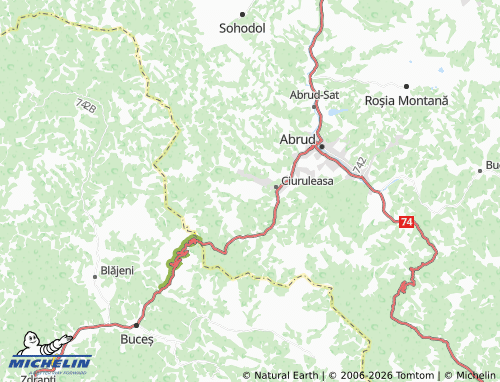 Mapa MICHELIN Boglești - ViaMichelin