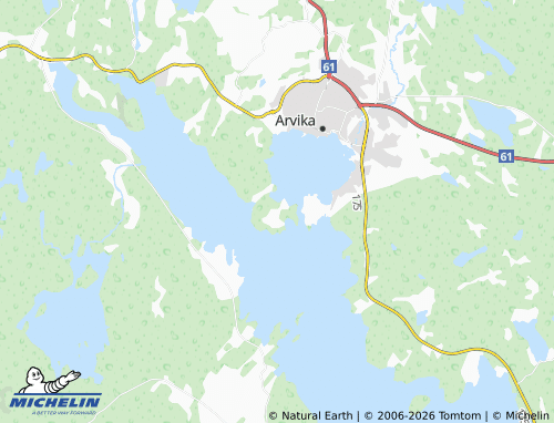 Carte MICHELIN Västra Sund - ViaMichelin