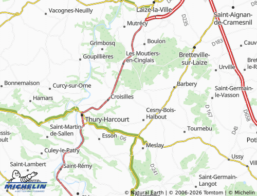 MICHELIN Espins map - ViaMichelin
