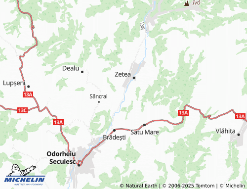 MICHELIN Târnovița map - ViaMichelin