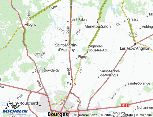 Mappa MICHELIN Pigny - ViaMichelin