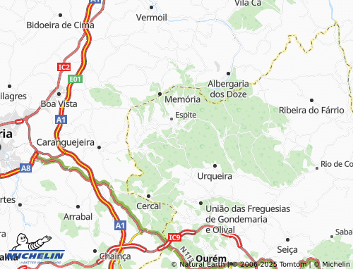 Mapa MICHELIN Vale de Ugreiro - ViaMichelin