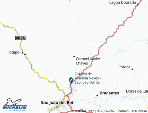 MICHELIN Coronel Xavier Chaves map - ViaMichelin