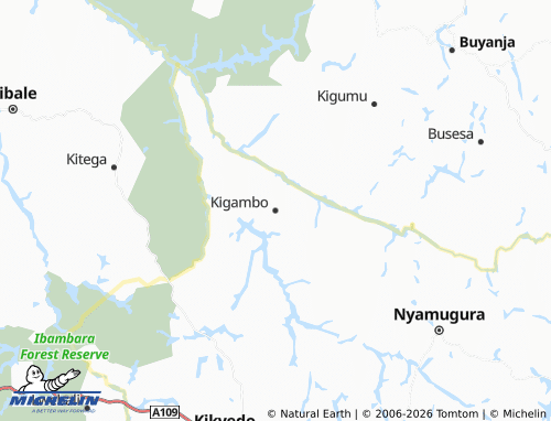 MICHELIN-Landkarte Kigambo - ViaMichelin