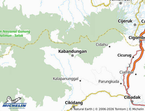MICHELIN-Landkarte Kabandungan - ViaMichelin
