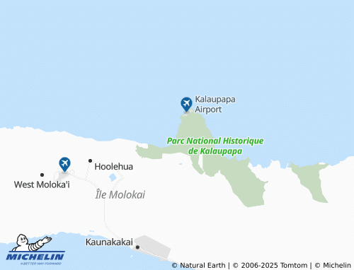 MICHELIN Kalaupapa map - ViaMichelin