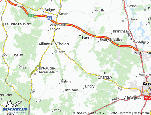 Mapa MICHELIN Le Bas d'Auvergne - ViaMichelin