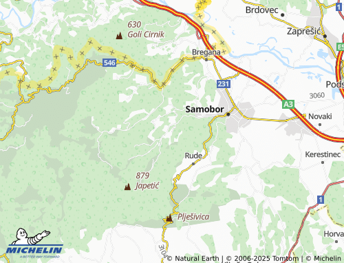 Mapa MICHELIN Gregurić Breg - ViaMichelin