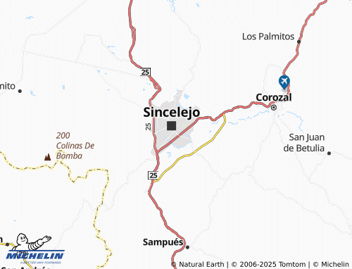 MICHELIN El Zumbado map - ViaMichelin