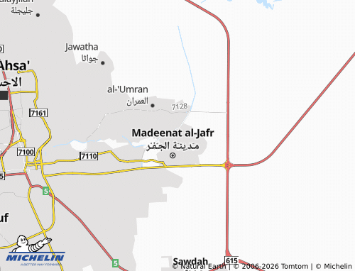 MICHELIN-Landkarte al-Rakaz - ViaMichelin