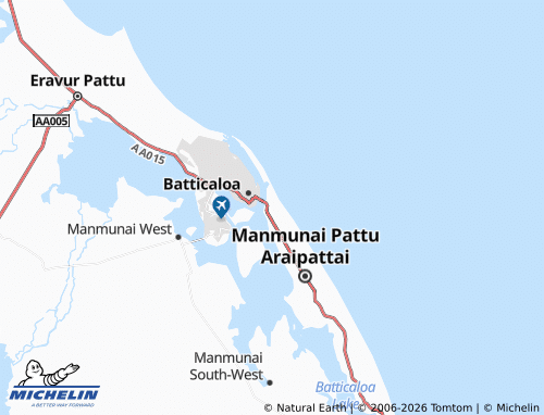Mappa MICHELIN Kallady - ViaMichelin