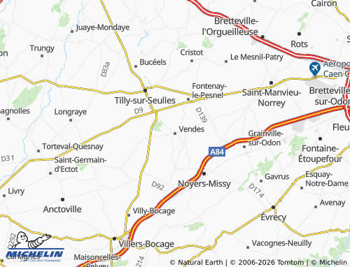 MICHELIN Vendes map - ViaMichelin