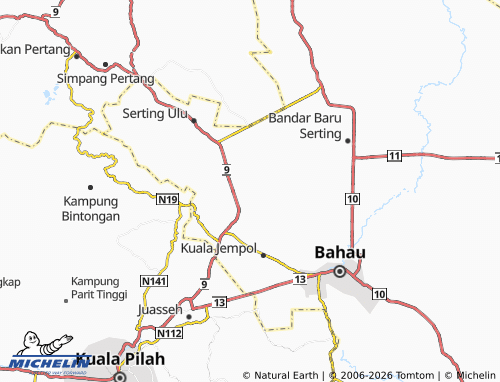 Mapa MICHELIN Felcra Serting - ViaMichelin