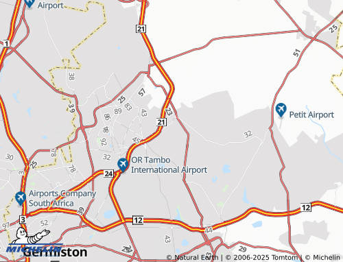 MICHELIN Pomona Estates map - ViaMichelin