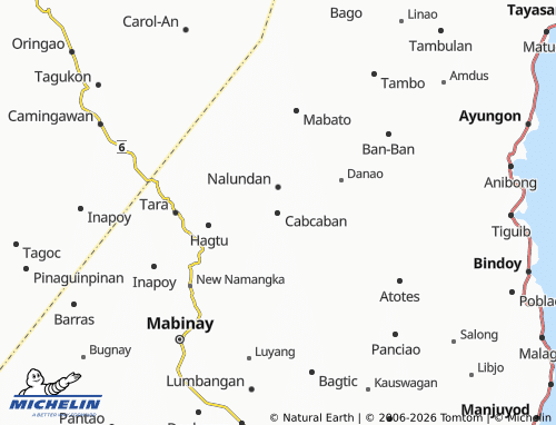 MICHELIN Cabcaban map - ViaMichelin