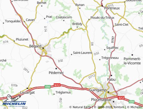 MICHELIN Saint-Laurent map - ViaMichelin